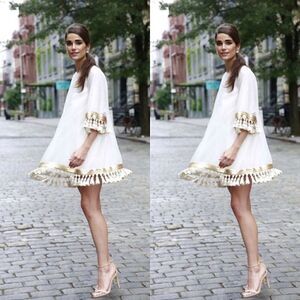 MESTIZA SHIMMY SHIMMY TASSEL DRESS